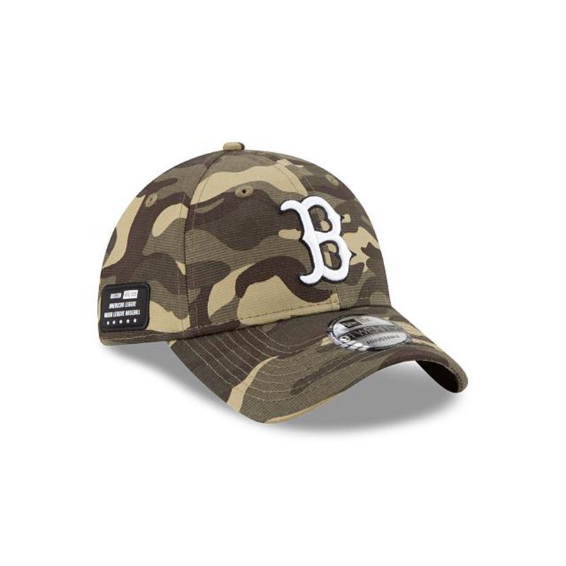 MLB Boston Red Sox Armed Forces Weekend 9Twenty Adjustable (LEB6168) - Green New Era Caps